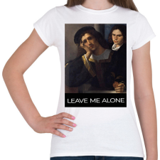 PRINTFASHION Leave me alone - Női póló - Fehér női póló