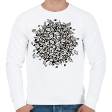 PRINTFASHION Leaves and brown eyes - Férfi pulóver - Fehér női pulóver, kardigán