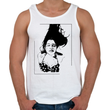 PRINTFASHION Lebegés - Férfi atléta - Fehér atléta, trikó