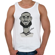 PRINTFASHION LeBron caricature - Férfi atléta - Fehér atléta, trikó