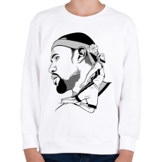 PRINTFASHION Lebron James - Gyerek pulóver - Fehér