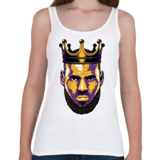 PRINTFASHION Lebron James - Női atléta - Fehér női trikó