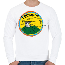 PRINTFASHION lecsapós 1 - Férfi pulóver - Fehér férfi pulóver, kardigán