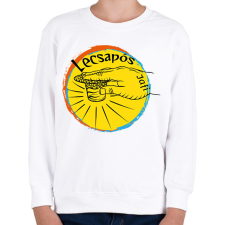 PRINTFASHION lecsapós 2 - Gyerek pulóver - Fehér gyerek pulóver, kardigán