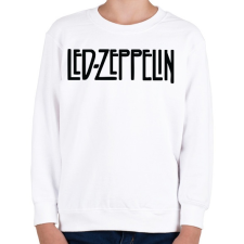 PRINTFASHION Led Zeppelin logo - Gyerek pulóver - Fehér gyerek pulóver, kardigán