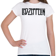 PRINTFASHION Led Zeppelin logo - Női póló - Fehér