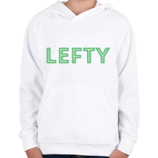 PRINTFASHION Lefty - Gyerek kapucnis pulóver - Fehér gyerek pulóver, kardigán