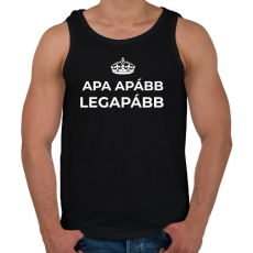 PRINTFASHION LEGAPÁBB - Férfi atléta - Fekete