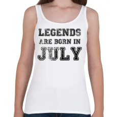 PRINTFASHION Legend are born in.  - Női atléta - Fehér