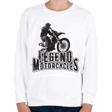PRINTFASHION Legend Motorcycles - Gyerek pulóver - Fehér gyerek pulóver, kardigán