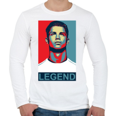 PRINTFASHION Legenda - Férfi hosszú ujjú póló - Fehér