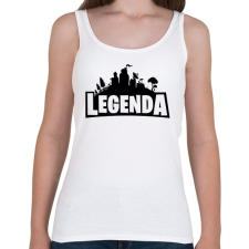 PRINTFASHION Legenda - Fortnite Style (Fekete) - Női atléta - Fehér női trikó