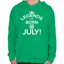 PRINTFASHION Legendák - Gyerek kapucnis pulóver - Zöld gyerek pulóver, kardigán