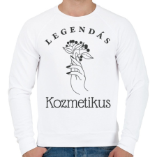 PRINTFASHION Legendás kozmetikus - Férfi pulóver - Fehér férfi pulóver, kardigán
