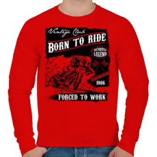 PRINTFASHION Legendás motorok - Férfi pulóver - Piros