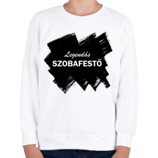 PRINTFASHION Legendás szobafestő - Gyerek pulóver - Fehér gyerek pulóver, kardigán