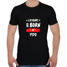 PRINTFASHION Legends are born in 1970 - Férfi póló - Fekete férfi póló