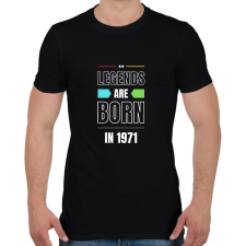 PRINTFASHION Legends are born in 1971 - Férfi póló - Fekete férfi póló