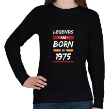PRINTFASHION Legends are born in 1975 - Női pulóver - Fekete női pulóver, kardigán