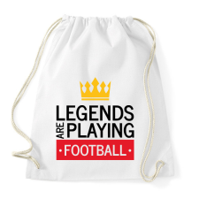 PRINTFASHION Legends are playing football - Sportzsák, Tornazsák - Fehér tornazsák