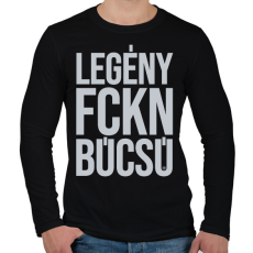 PRINTFASHION Legény fckn búcsú - Férfi hosszú ujjú póló - Fekete