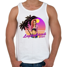 PRINTFASHION Legénybúcsú 2020 - Férfi atléta - Fehér