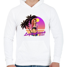 PRINTFASHION Legénybúcsú 2020 - Férfi kapucnis pulóver - Fehér férfi pulóver, kardigán