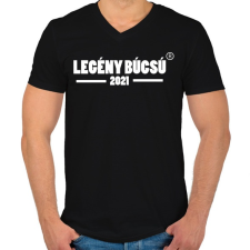 PRINTFASHION Legénybúcsú 2021 - Férfi V-nyakú póló - Fekete férfi póló