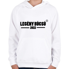 PRINTFASHION legénybúcsú 2022 - Gyerek kapucnis pulóver - Fehér