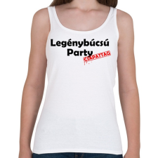 PRINTFASHION Legénybúcsú Csapattag - Női atléta - Fehér női trikó