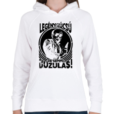 PRINTFASHION Legénybúcsú de semmi buzulás - Női kapucnis pulóver - Fehér