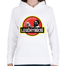 PRINTFASHION Legénybúcsú - farkasfalka blackout 2 - Női kapucnis pulóver - Fehér női pulóver, kardigán