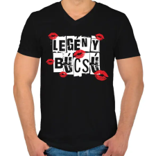 PRINTFASHION Legénybúcsú - Férfi V-nyakú póló - Fekete férfi póló