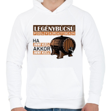 PRINTFASHION legénybúcsú folyamatban - Férfi kapucnis pulóver - Fehér női pulóver, kardigán