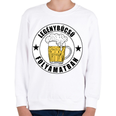 PRINTFASHION Legénybúcsú folyamatban - Gyerek pulóver - Fehér