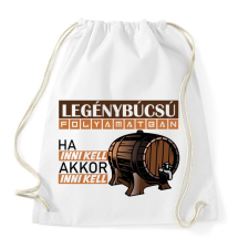 PRINTFASHION legénybúcsú folyamatban - Sportzsák, Tornazsák - Fehér tornazsák