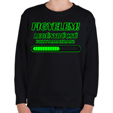 PRINTFASHION Legénybúcsú - Gyerek pulóver - Fekete