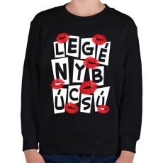 PRINTFASHION Legénybúcsú - Gyerek pulóver - Fekete