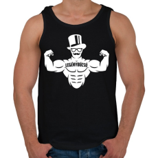 PRINTFASHION Legénybúcsú gyúrósoknak 2 - Férfi atléta - Fekete