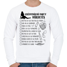 PRINTFASHION Legénybúcsú küldetés - Férfi pulóver - Fehér