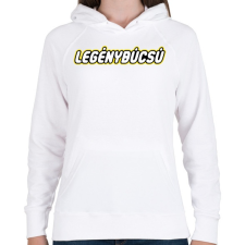 PRINTFASHION legenybucsu-lego - Női kapucnis pulóver - Fehér női pulóver, kardigán