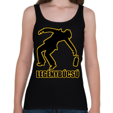 PRINTFASHION Legénybúcsú - Női atléta - Fekete női trikó