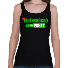 PRINTFASHION Legénybúcsú - Női atléta - Fekete