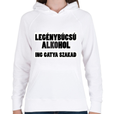 PRINTFASHION Legénybúcsú - Női kapucnis pulóver - Fehér