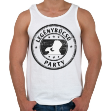 PRINTFASHION Legénybúcsú party - Férfi atléta - Fehér atléta, trikó