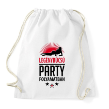 PRINTFASHION Legénybúcsú party folyamatban - Sportzsák, Tornazsák - Fehér tornazsák