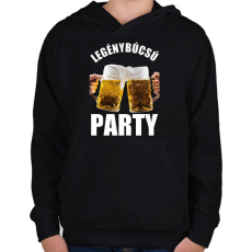 PRINTFASHION LEGÉNYBÚCSÚ PARTY  - Gyerek kapucnis pulóver - Fekete