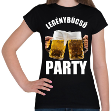 PRINTFASHION LEGÉNYBÚCSÚ PARTY  - Női póló - Fekete női póló