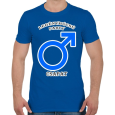 PRINTFASHION Legénybúcsú PCS - Férfi póló - Királykék