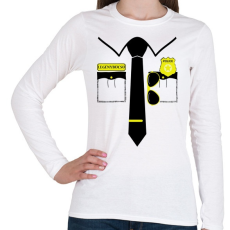 PRINTFASHION Legénybúcsú PD - Női hosszú ujjú póló - Fehér
